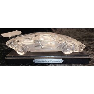 Hofbauer 1980's - LAMBORGHINI COUNTACH - 24% Crystal - 7" Glass Car 1987 Germany